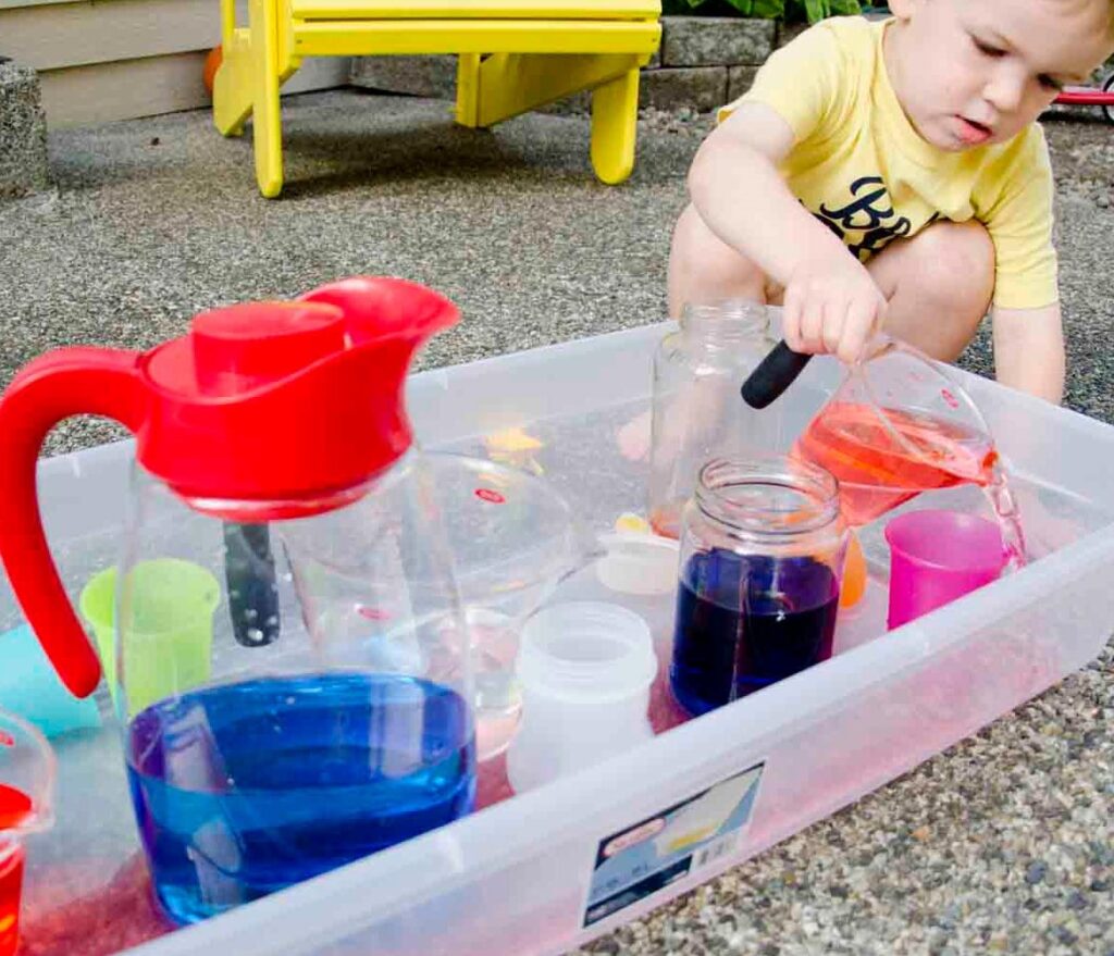 Pouring Station game for children with Autism