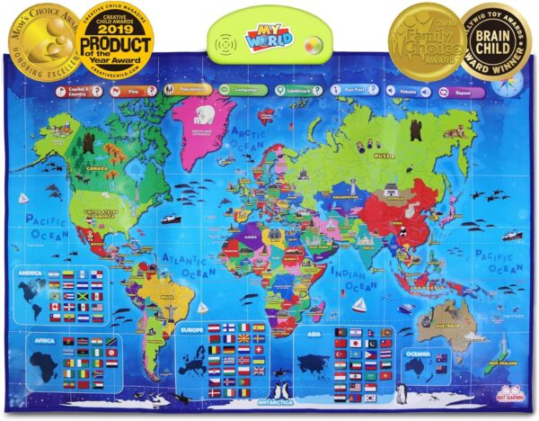 My World Interactive Map - Educational Talking Toy for Children