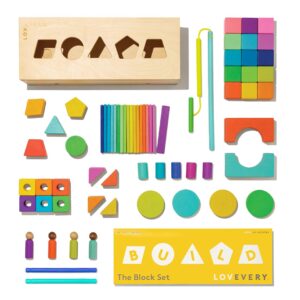 Solid Wood Building Blocks and Shapes