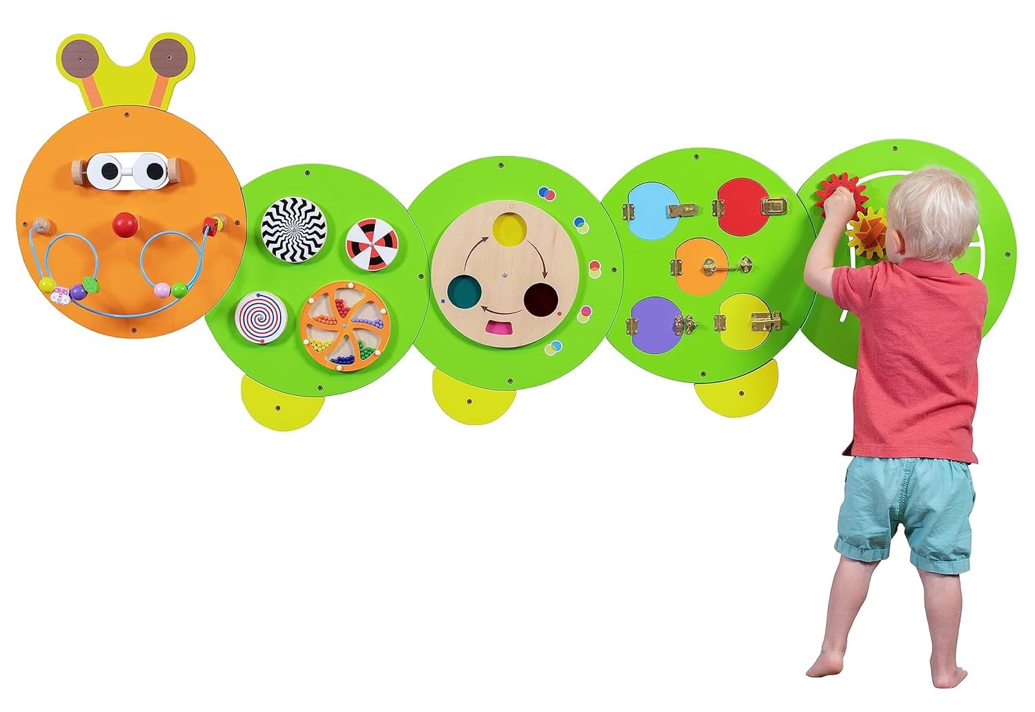 Caterpillar Activity Wall Panels for children with autism